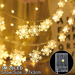 "Snow Lamp String Lights - Decorative Warm Color"