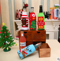Christmas Wine Bottle Covers