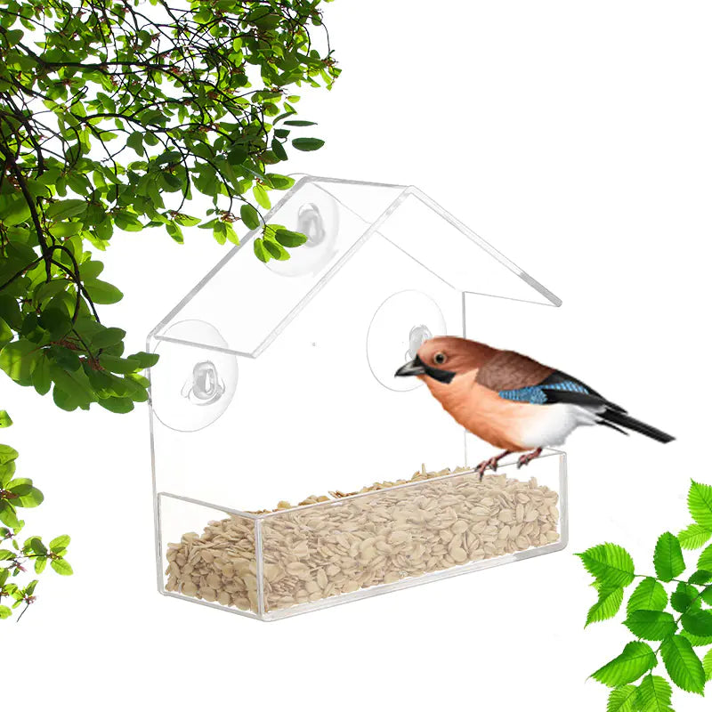Acrylic Window Bird Feeder for Hummingbirds (Wholesale)