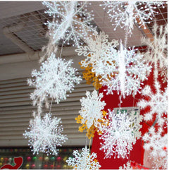 3D Snowflake String Decorations for Christmas Festivities
