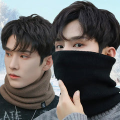 Unisex Thick Knit Wool Scarf